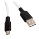 Кабель гнучкий Hoco X21 Plus Silicone Micro-USB 2 метри білий силіконовий - зображення 2