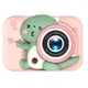 Дитячий цифровий фотоапарат TOY G Q6 Діно Рожевий 2 камери 48MP - зображення 1