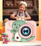 Дитячий цифровий фотоапарат TOY G Q6 Діно Рожевий 2 камери 48MP - зображення 5