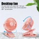 Вентилятор аккумуляторный FAN-AF01 с USB-зарядкой на прищепке 3 скорости, 360 градусов, ЧЕРНЫЙ - изображение 6