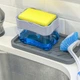 Органайзер для мочалок с мыльницей и дозатором нажимная Soap Pump Sponge Caddy - изображение 2