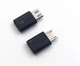 Переходник для зарядки USB Type-C - > Micro USB Черный - изображение 3