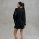 Пижама женская с шортами и рубашкой Leglo Black S - изображение 2