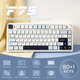 Клавіатура AULA F75 White-Blue Ігрова Безпровідна Механічна. 2.4G/Bluetooth/Провід RGB REAPER Свічі - зображення 3