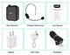 Підсилювач голосу гучномовець з бездротовим мікрофоном, Bluetooth стовпчик Callvi чорний (CVV805-BL) - зображення 3