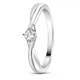 Серебряное кольцо с фианитами Роксана К2137 19р. - изображение 1