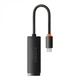 Зовнішня мережева карта , адаптер USB-A to Gigabit LAN Ethernet Adapter RJ45 1000mb/s для MacBook, iMac, iPad, Chromebook, Samsung, Xiaomi та ін. Baseus black - зображення 6