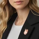 Брошь-значок BROCHE бижутерия Медицина Анатомическое Сердце медная BRGV114277 - изображение 4