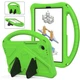 Чехол-накладка Kids with Stand для Samsung Galaxy Tab A9 с ручкой зелёный - изображение 1