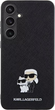 Etui Karl Lagerfeld Saffiano Karl&Choupette Metal Pin na Samsung Galaxy S24 Black (3666339242022) - obraz 3