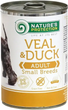 Вологий корм для дорослих собак малих порід з телятиною та качкою Nature's Protection Adult small breed Veal & Duck 400г - изображение 2