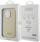 Панель Guess Glitter Glossy Script для iPhone 15 Pro Light Gold (3666339155506) - зображення 8