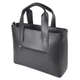 ЧЕРНАЯ - большая каркасная качественная сумка в стиле "Tote Bag", отделение на молнии (Луцк, 798) - изображение 3