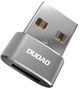 Adapter Dudao USB Type-C - USB Type-A Silver (6973687241230) - obraz 1