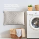 Подушка NORDIC COMFORT+ ТМ IDEIA 50х70 см на молнии серый перламутровый - изображение 8