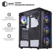 Корпус QUBE BOREY V2.0 ARGB Black (BOREY_F5NU3_V2.0) - изображение 2