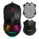 Игровая проводная компьютерная мышь XTRIKE ME GM-316 Wired mouse 800-7200 DPI RGB подсветка Черный - изображение 1