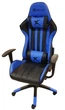 Компьютерное Геймерское Игровое кресло на колесах Xtrike GC-905 для геймера регулируемое и эргономичное компьютерное ортопедическое кресло для игры | Синий с черным - изображение 5