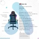 Компьютерное Геймерское Игровое кресло на колесах XTRIKE ME GC-907 RGB Gaming Chair Black-red LED геймерское кресло для дома Черный-красный - изображение 11