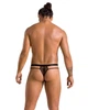 Чоловіча еротична білизна прозорі трусики 029 THONG COLLIN Чорний L/XL - Passion ( SO7558 ) - зображення 4