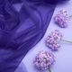 Ткань фатин евро 300 см 15 гр/м2 легкая декоративная для платьев, костюмов, декора  V-H124 т/фиолет - изображение 3