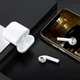 Беспроводные Bluetooth наушники Borofone BW25 TWS со стереозвуком, микрофоном, сенсорным управлением и зарядным кейсом, белые - изображение 5