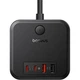 Зарядний пристрій Baseus PowerCombo Cube Power Strip 3AC +2Usb +2Type-C 30W Fast Charger EU Black - изображение 4