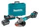 Акумуляторна кутова шліфмашина Makita GA038GT201 у кейсі з 2 акб 36V 5Ah і з/п DC40RA (GA038GT201) - зображення 1