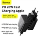 Адаптер питания - зарядный блок BASEUS Speed Mini Quick Charger выход 1Type-C 20W (CCFS-SN01) - изображение 4