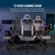 Комп'ютерне крісло для геймера Corsair T3 Rush Gray-Grafit (CF-9010056-WW) - изображение 5