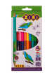 Олівці кольорові 24кол./12шт. ZiBi 2463 KIDS Line DOUBLE двосторонні (24) /ZB.2463/ - изображение 1
