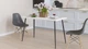 Стол кухонный Марсель 40 Ferrum-decor 75x120x70 Черный металл ДСП Белый 16 мм (MAR4014) - изображение 6
