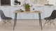 Стол кухонный Марсель 40 Ferrum-decor 75x120x70 Черный металл ДСП Дуб Сонома 16 мм (MAR4011) - изображение 3