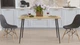 Стол кухонный Марсель 40 Ferrum-decor 75x120x70 Черный металл ДСП Дуб Артизан 16 мм (MAR4015) - изображение 2