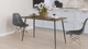 Стол кухонный Марсель 40 Ferrum-decor 75x120x60 Черный металл ДСП Дуб Сонома Трюфель 16 мм (MAR4004) - изображение 1