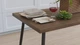 Стол кухонный Марсель 40 Ferrum-decor 75x120x60 Черный металл ДСП Дуб Сонома Трюфель 16 мм (MAR4004) - изображение 3
