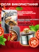 Набір посуду з нержавіючої сталі з кришками, 4 каструлі+1 сотейник, 10 предметів з антипригарним покриттям, жовті ручки - зображення 5