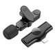 Микрофон-петличка BOROFONE BFK12 Trophy lavalier Lightning Wireless Digital Microphone 70mAh BT Black (6941991106385) - изображение 3