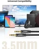 Аудіокабель UGREEN AV112 3.5mm Male to 3.5mm Male Cable Gold Plated Metal Case with Braid 100cm Black - изображение 5