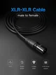 Кабель UGREEN AV130 XLR Male to Female для микрофона, 1 м Black - изображение 2