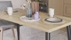 Стол кухонный Марсель 50 Ferrum-decor 75x120x60 Черный металл ДСП Дуб Сонома 32 мм (MAR5003) - изображение 2