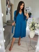 Женский халат с кружевом Julia J9075-50 вискоза бирюзовый 2XL - изображение 2
