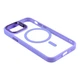 Чехол - накладка TPU+PC+Metal Stand Case with MagSafe and Camera Lenses для iPhone 16 Pro Max purple - изображение 3