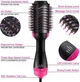 Фен-щітка 3 в 1 стайлер для укладання волосся браш One Step Blower Brush 1000 Вт Black - зображення 9