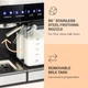 Кофеварка KLARSTEIN Arabica Comfort 1350 W 20 бар сірий (10035655) - изображение 3