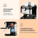 Кофеварка KLARSTEIN BellaVita Espresso 20 бар 1575 Вт черный (10033137) - изображение 6