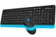 Комплект клавиатура+мышка A4Tech FG1010 (Blue) Fstyler, беспроводной, USB, черный+голубой - изображение 3