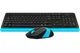 Комплект клавиатура+мышка A4Tech FG1010 (Blue) Fstyler, беспроводной, USB, черный+голубой - изображение 4