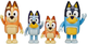 Zestaw Moose Bluey Rodzinka 4 figurki Bluey + Bingo + Bandit + Chilli 6.4 cm (0630996130094) - obraz 3