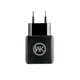 Мережевий зарядний пристрій WK WP-U11m Blanc 2.1A 2USB плюс кабель microUSB 220V EU чорний - изображение 2